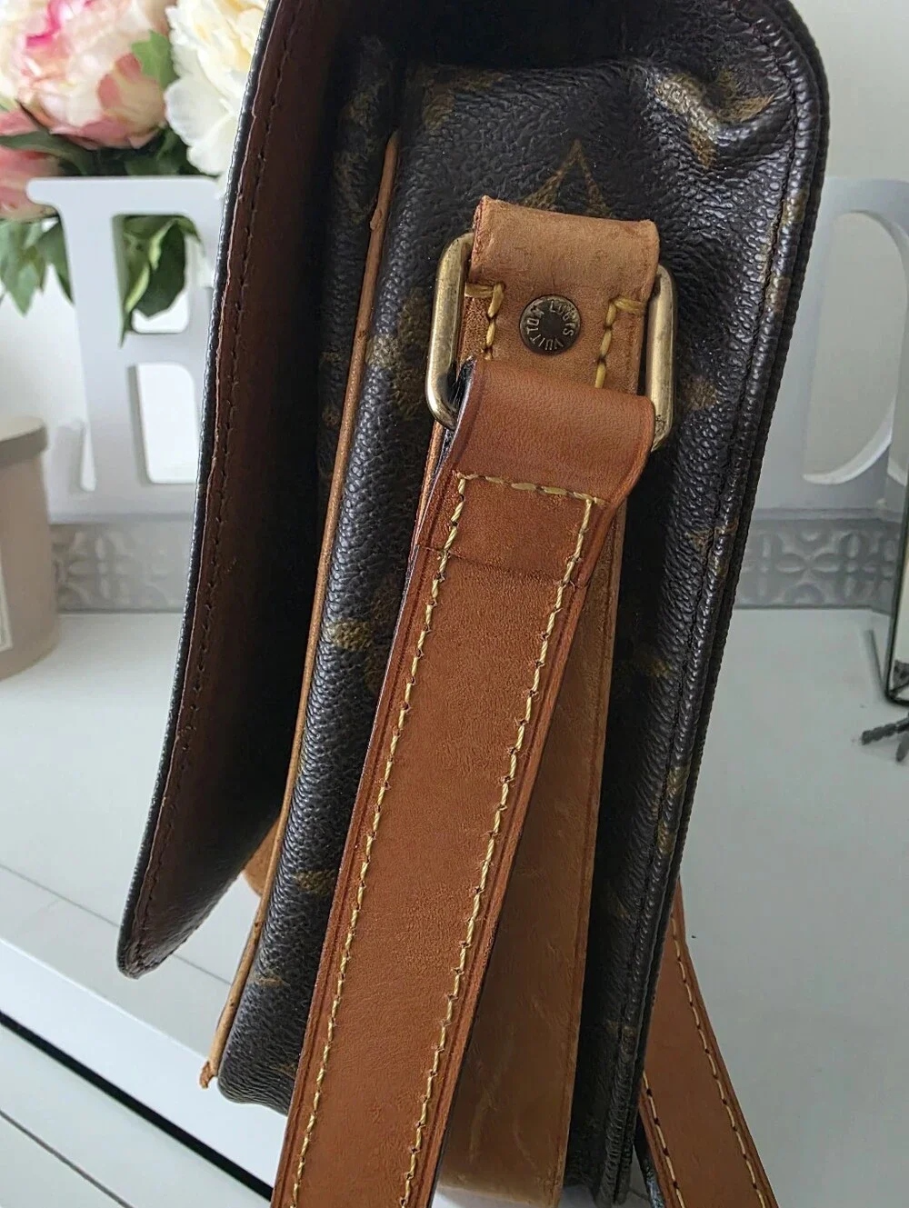 Louis Vuitton Monogram Crossbody in Brown and Tan